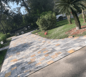 Driveway with pavers